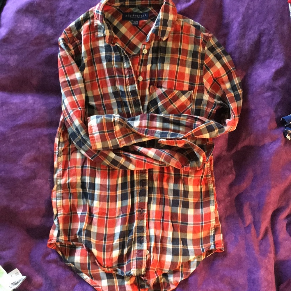 Plaid button down